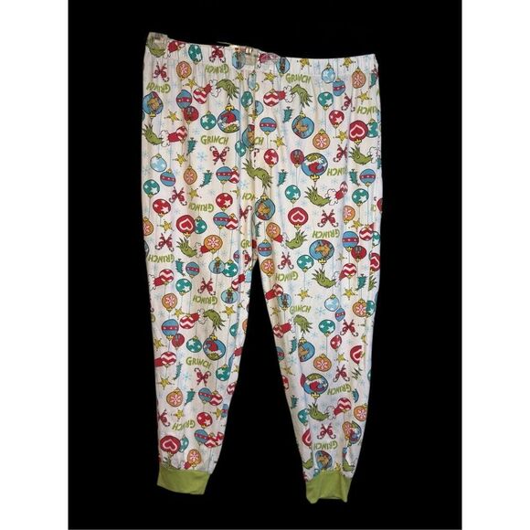 Grinch Holiday Pajamas 2Pc. Set Sz. 2XL Pull On Top and Pants Dr. Seuss - Picture 5 of 10